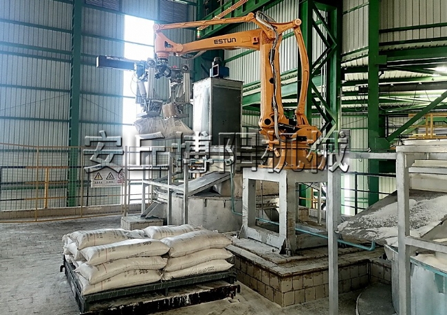 PP顆粒機(jī)械手全自動(dòng)拆包機(jī)，全自動(dòng)破袋機(jī)器人非標(biāo)定制