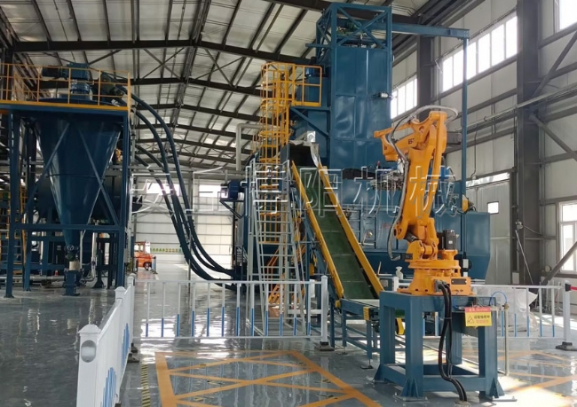 對氯苯氨全自動拆包機(jī)實拍、福建機(jī)器人自動拆包機(jī)