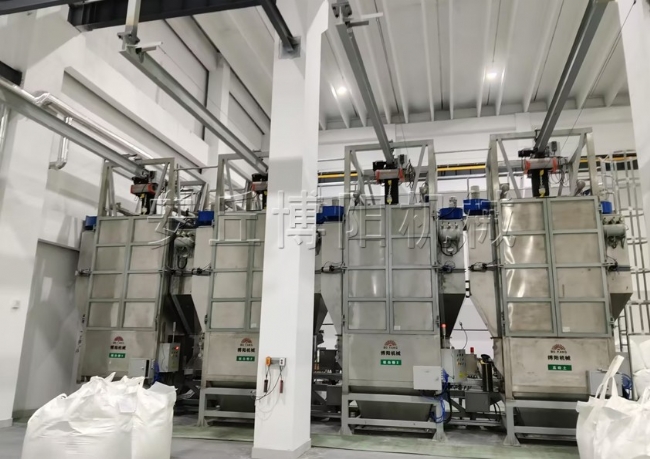 安丘博陽機械噸袋拆包機   尿素噸包破包機案例